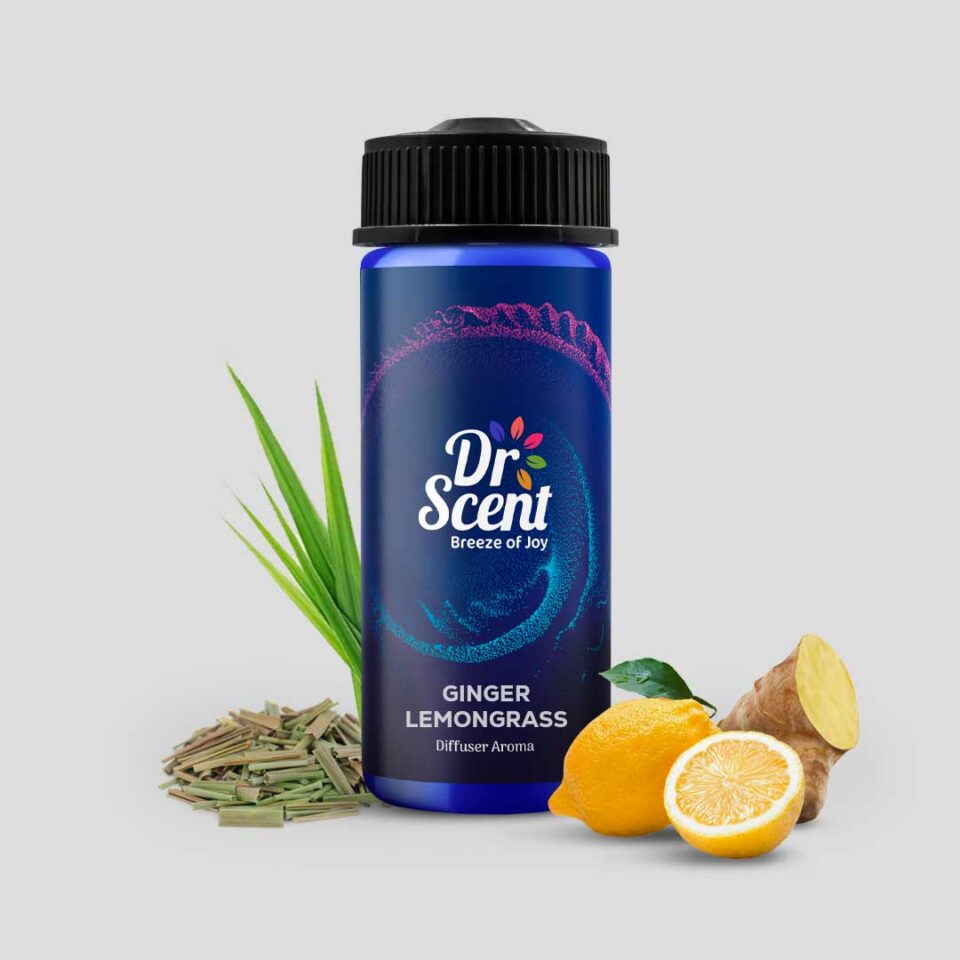 Ginger Lemongrass 170ml Aroma Oil Blue Bottle
