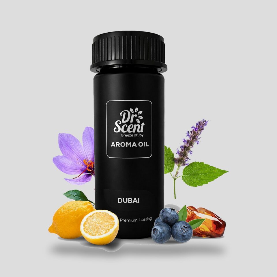 Dubai aroma oil 170 ml in a black PET bottle, with blueberry, anise, cedar, patchouli